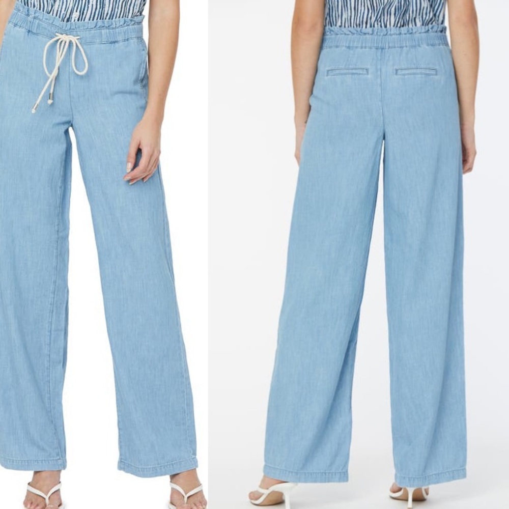 NYDJ Paperbag High Waist Wide Leg Pant